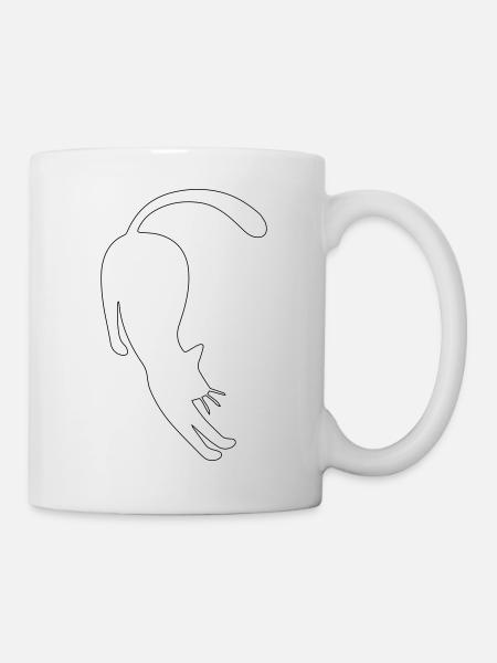 chat - Mug blanc - blanc