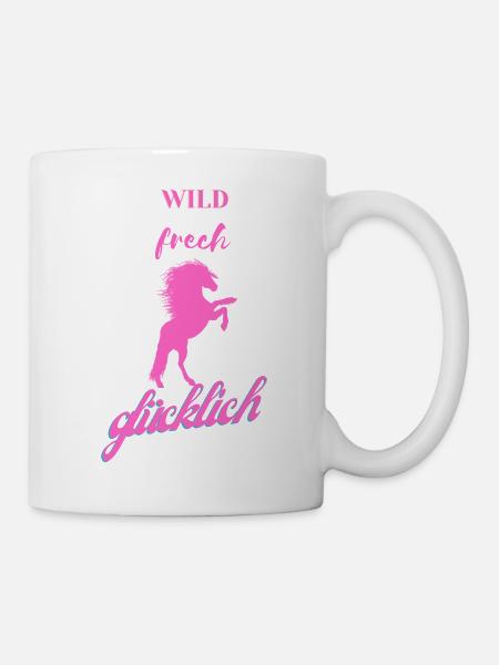 wild cheeky happy - Mug - white
