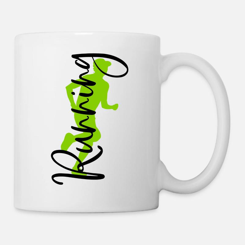 Running coureur joggeur courir faire du jogging - Mug blanc - blanc