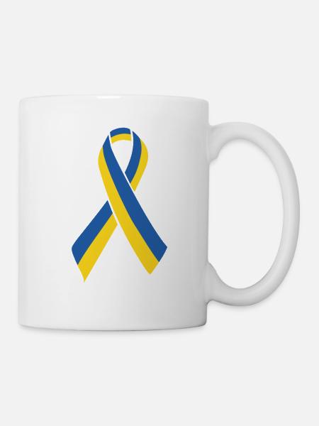 Ukraine - Solidarität - Tasse - Weiß