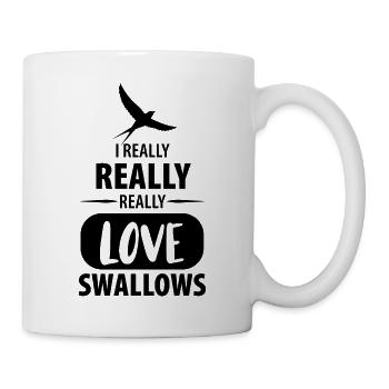 Oiseaux Hirondelle d’oiseau - Mug blanc - blanc - Droite