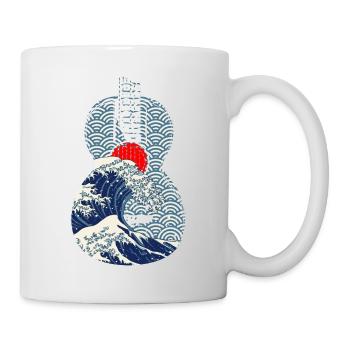 Guitarist Guitar Guitar Music Japanese Wave - Mug - white - Right