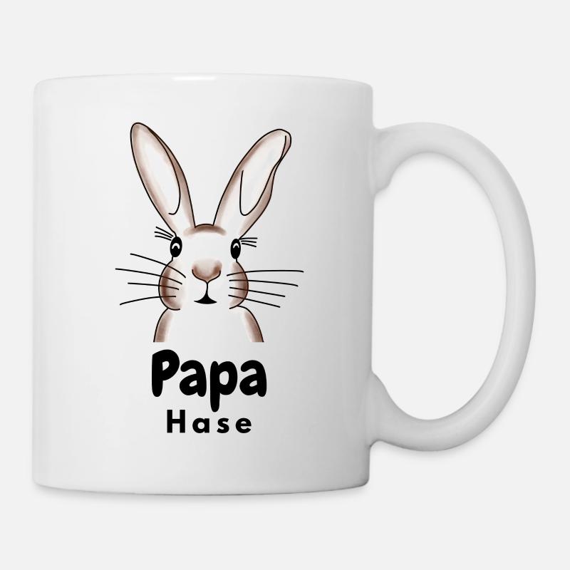 Papa Hase - Tasse - Weiß