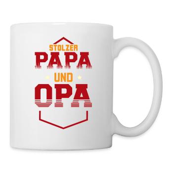 Stolzer Papa Opa - Tasse - Weiß - Rechts