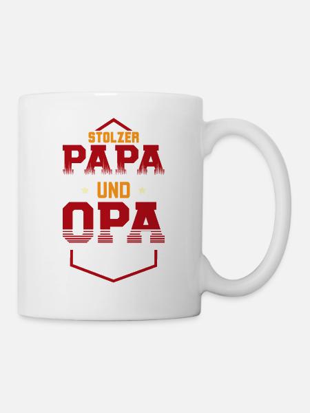 Stolzer Papa Opa - Tasse - Weiß