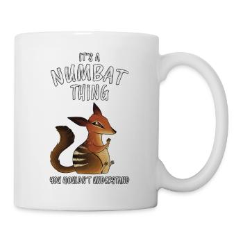 Numbat Saying Fun Australia Marsupial Gift - Mug - white - Right