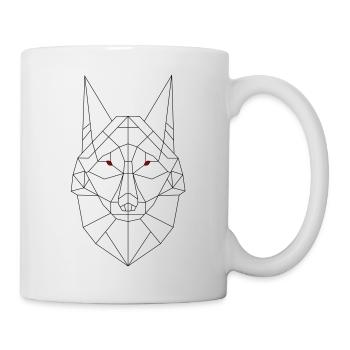 Wolf's head - Mug - white - Right