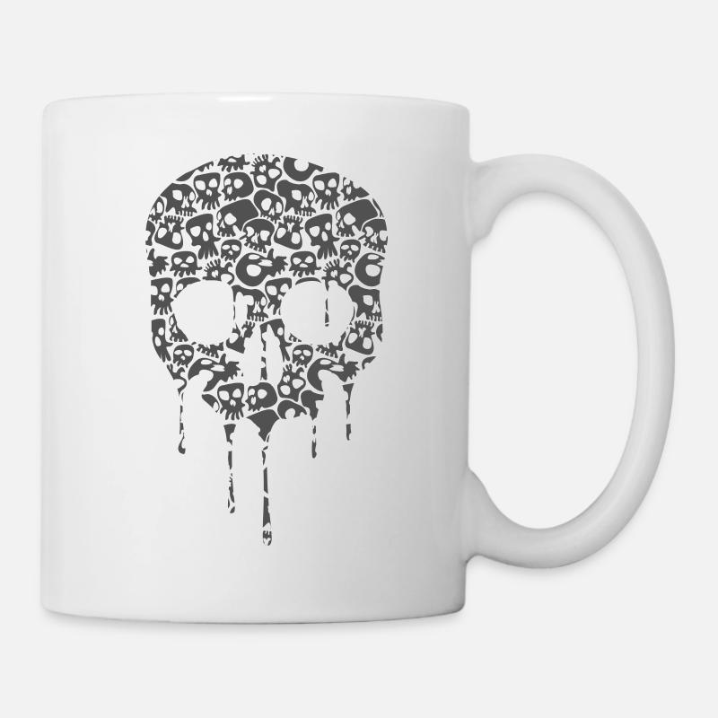 Crânes dans le crâne Crâne - Mug blanc - blanc