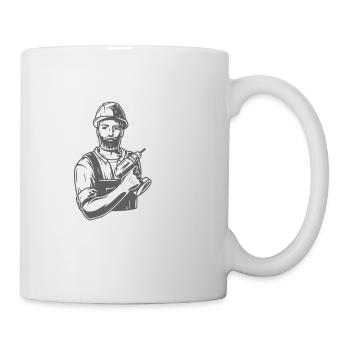 Je suis un charpentier je ne peux pas réparer le menuisier stupide Ha - Mug blanc - blanc - Droite