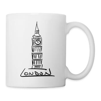 London Line Art - Minimalist - Mug - white - Right