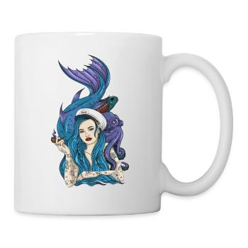 Captain Mermaid - Tasse - Weiß - Rechts
