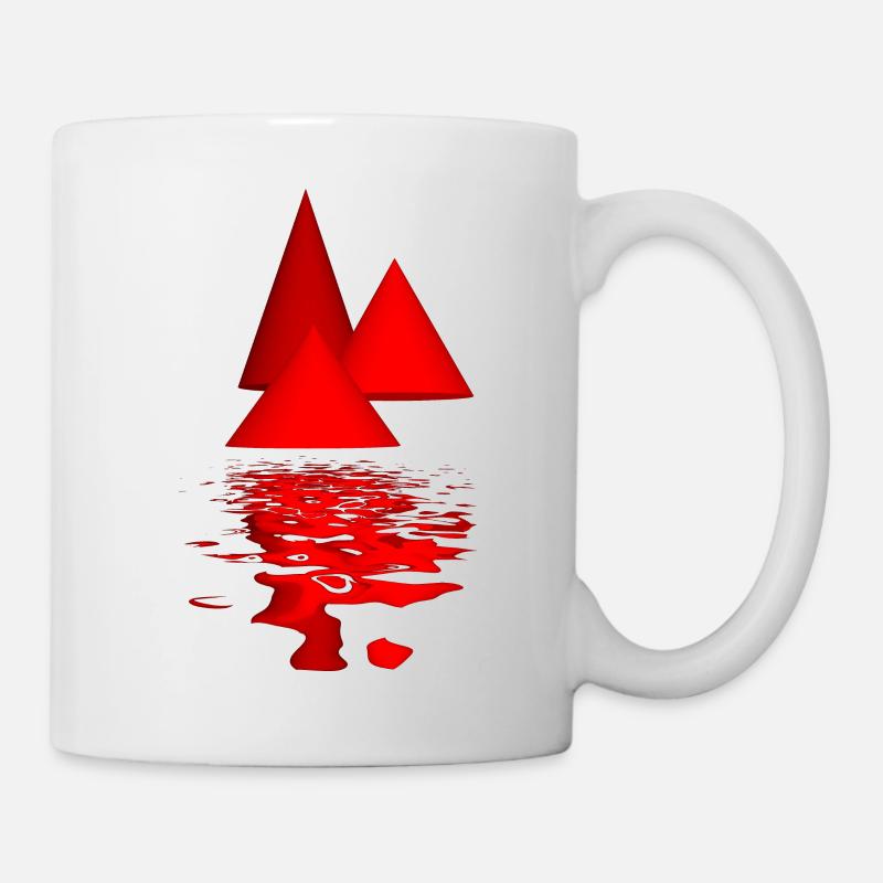 red cones - Mug - white