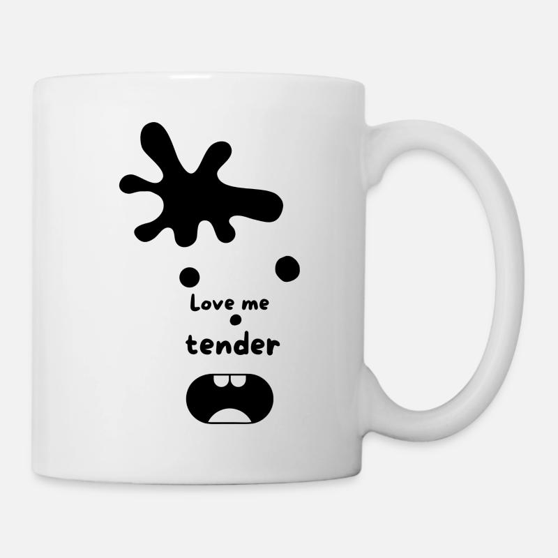 love me tender tache - Mug blanc - blanc