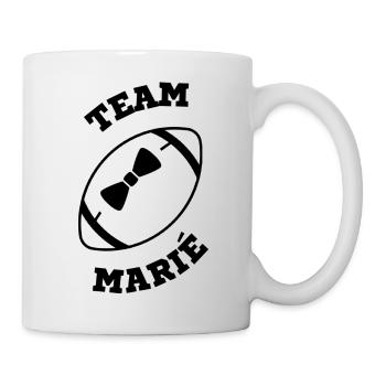 Team Marié Rugby - Mug blanc - blanc - Droite