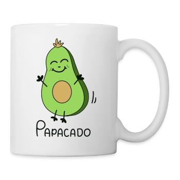 Papacado Papa Avocado - Vater Stolz - Tasse - Weiß - Rechts