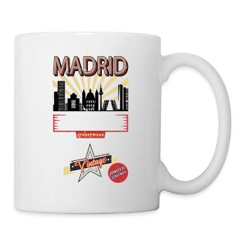 Madrid Espagne City Skyline Vintage Rétro - Mug blanc - blanc - Droite