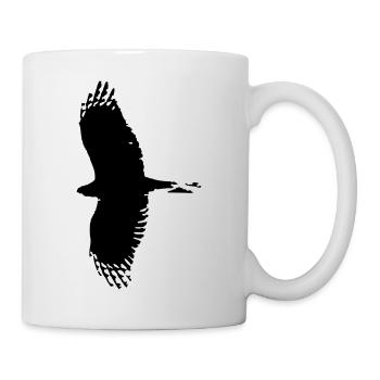 Vogel Raubvogel Adler Tier Vögel Tiere Falke 3 - Tasse - Weiß - Rechts