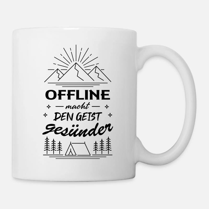 Offline macht den Geist gesünder - Tasse - Weiß