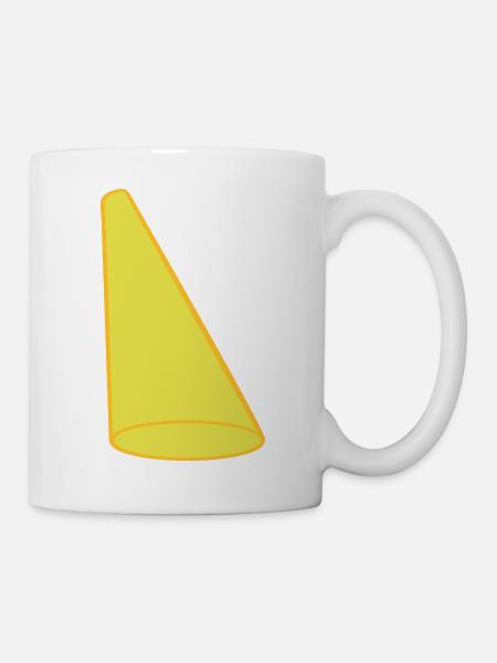 Conception de scène light cone spotlight - Mug blanc - blanc