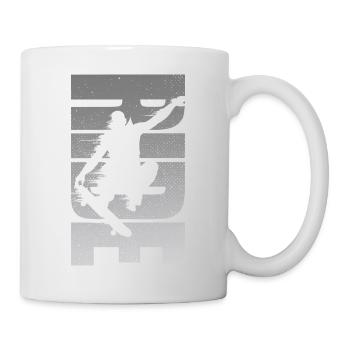 Skateboarding Retro Skateboarder Distressed - Tasse - Weiß - Rechts