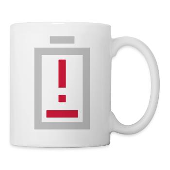 Exclamation point battery no power - Mug - white - Right