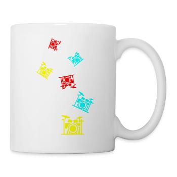 Schlagzeug - Tasse - Weiß - Rechts