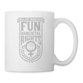 wanna have fundamental rights - Mug - white - Right