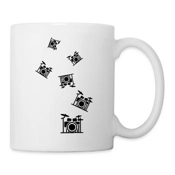 Schlagzeug - Tasse - Weiß - Rechts