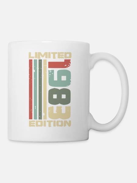 Cadeau d’anniversaire rétro vintage 1983 - Mug blanc - blanc