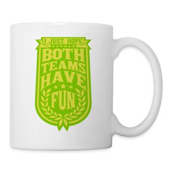 Both Teams Have Fun - Tasse - Weiß - Rechts