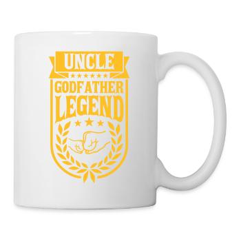 Citation de légende de l’oncle parrain - Mug blanc - blanc - Droite