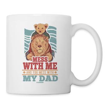 Father Papa Son Child Father's Day Gift - Mug - white - Right
