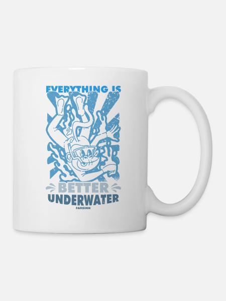 Tauchen Scuba Tauchlehrer Urlaub Sommer Geschenk - Tasse - Weiß