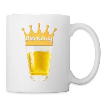Bierkönig - Bier - Bierglas - Bierkrug - Tasse - Weiß - Rechts