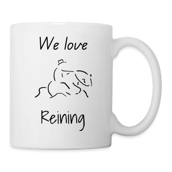 Nous aimons Reining - Mug blanc - blanc - Droite