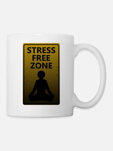Zone sans stress - Mug blanc - blanc