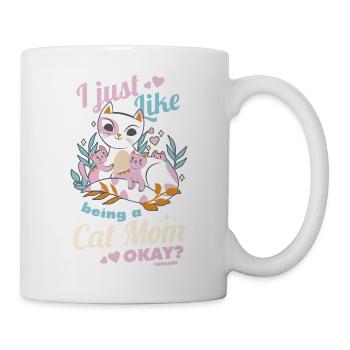 beste Katzenmama Katzendame Katzenbesitzer Geschen - Tasse - Weiß - Rechts
