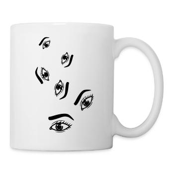 Symbole de l’œil - Mug blanc - blanc - Droite