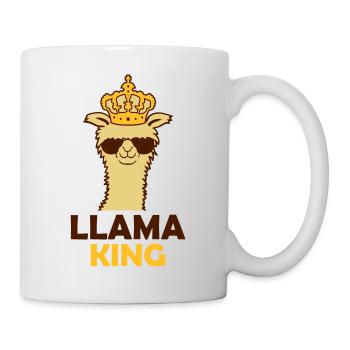 Llama King Chef cool - Tasse - Weiß - Rechts