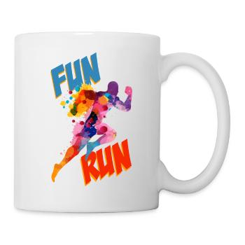 Fun Run Leichtathletik Sprinter - Tasse - Weiß - Rechts