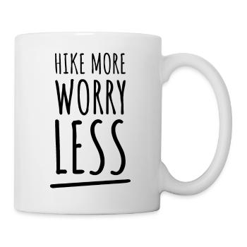 Hike More Worry Less. Hike Hiking Design - Mug - white - Right