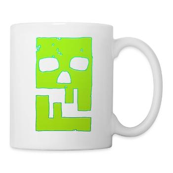 Hacking hackers hacker malware logo emblem - Mug - white - Right