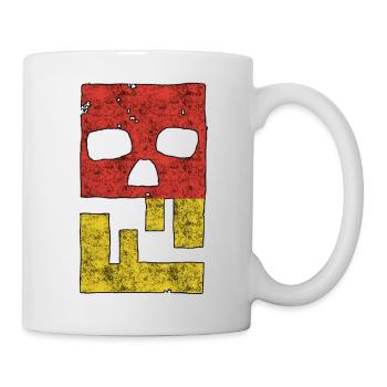 Hacking hackers hacker malware logo emblem - Mug - white - Right