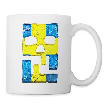 Hacking hackers hacker malware logo emblem - Mug - white - Right