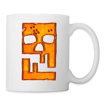 Piratage pirates hacker malware logo emblème - Mug blanc - blanc - Droite