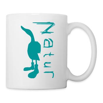 Ente - Tasse - Weiß - Rechts