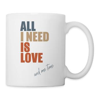 All I Need Is Love And Me Time - Mug - white - Right