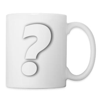 Point d’interrogation - Mug blanc - blanc - Droite