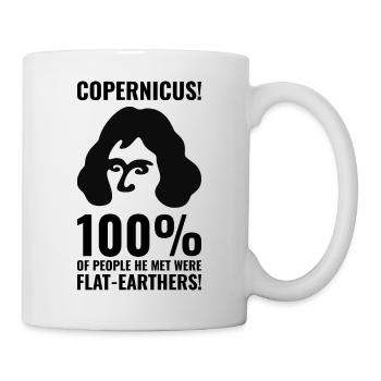 Copernic contre les Terriens plats - Mug blanc - blanc - Droite