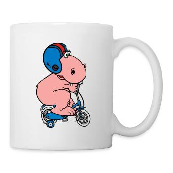 bike bike sport hippo kids baby children - Mug - white - Right
